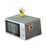 HULIANFU Nordic Cloth Towel Oven Cover Microwave Cover Printed Microwave Oven Dust Proof Cover  Home Decor Elegant Kitchen Tools