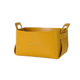 HULIANFU Nordic Ins Shoe Cabinet Porch Key Cosmetic Desktop Large Storage Box Basket PVC Leather Ornaments Snacks Home Creativity 2003