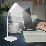 HULIANFU LED Table Lamp USB Rechargeable Dimmable Desk Reading Light Foldable Rotatable Touch Switch Study Work Bedroom Table Lamps