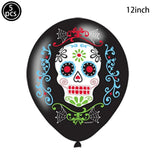 HULIANFU Large 86x165cm Skeleton Man Balloons Halloween Decorations Globos Scary Halloween Skull Ballons Halloween Party Home Decorations