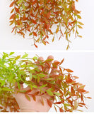 HULIANFU Simulation plant willow leaf rattan wedding ceiling wall hanging plastic green leaf rattan hanging green plant