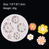 HULIANFU Mermaid Starfish Seahorse Shaped Silicone Mold DIY Fondant Cake Decorating Tool Epoxy Resin Glue Mold Kitchen Baking Accessories