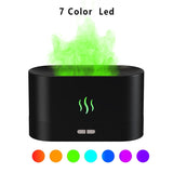HULIANFU Portable aroma diffuser Simulation Flame USB Ultrasonic Humidifier Home Office Air Humidifier Aromatherapy Flame Lamp Difusor