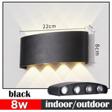 HULIANFU Led Wall Lamp Interior Wall Light IP65 Waterproof Led Lamp Wall Decor For Living Room Bedroom Garden Outdoor Lighting AC86-265