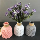HULIANFU Plastic Vases Flower Pot Home Anti-ceramic Storage Bottle Wedding Decorations Rattan-like Unbreakable Creative Simplicity