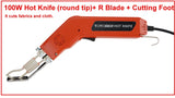 HULIANFU Professional Electric Knife Kit Fabric Cutter Knife Webbing BeltsThermal Cloth Cutter Rubber Rope Cutter Hot Scissors Fabric