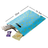 HULIANFU Pure Color Small Five-pointed Star Party Decoration Aluminum Film Bag Candy Bag Birthday Wedding Banquet Gift Bag Baby Shower