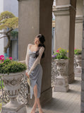 Hulianfu New Women Corset Ruched Midi Dress Summer Spaghetti Strap Sexy Bodycon Elegant Party Slim One Piece Clothes Vestidos