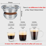 HULIANFU Wholesale Set Stainless Steel Reusable Capsule Compatible with Nespresso Vertuo Vertuoline Coffee Filter