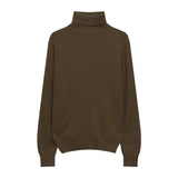Hulianfu Winter High Quality Wwomen's Wool Sweater Solid Color High-neck Pullover Long-sleeved Knit Top