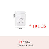 HULIANFU New Anti-oxidation Jewelry Storage Bag Desktop Drawer Organizer Transparent Necklace Bracelet Ring Holder Ziplock Bag Storage
