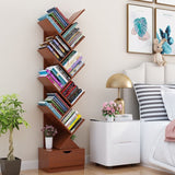 HULIANFU Vertical Bookshelf Creative Art Net Red Floor Ins Wind Group Device Three-dimensional Shelf Simple Small Combination