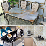 HULIANFU 2023 Marble Wallpaper Rolls for Kitchen Furniture Refurbish Room Decor Wall Decorative Vinyl Self Adhesive Wall Stickers Home Decor