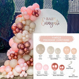 HULIANFU Macaron Pink Balloon Garland Arch Kit Wedding Birthday Party Decoration Kids Globos Rose Gold Confetti Latex Ballon Baby Shower