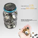 HULIANFU Intelligent new second-generation piggy bank counter coin electronic digital LCD money counter jar coin saving box
