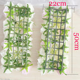 HULIANFU Luxury Wedding Road Cited Flowers Rose Peony Hydrangea Mix DIY Arched Door Flower Row Window T Station Wedding Decoration