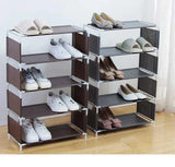 HULIANFU Multi-storey Shoe Rack Multi-functional Organizer Household Cloth Storage Rack Easy To Assemble Dormitory Provincial Space Rack