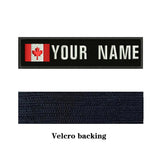 HULIANFU National Flag 10X2.5cm Embroidery Custom Name Text Patch Stripes Badge Iron On Or Sew On Or Velcros Patches For
