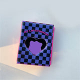 HULIANFU Kawaii Bear photo album 3 Inch Love Heart Hollow Kpop Card Binder Name Card Book Photo Album Card Photocard ID Holder 40 Pockets