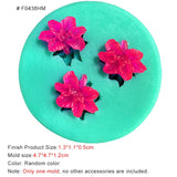 HULIANFU New Mini Flowers Series Silicone Mold DIY Handmade Fondant Cake Baking Chocolate Sugar Cake Tool Resin Polymer Clay Making Mould