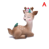 HULIANFU Sika Deer Baking Cake Topper Decoration Miniatures Fairy Garden Ornament Craft