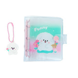 HULIANFU Transparent 3 Inch Photo Album 20 Pockets INS Cartoon Polaroid Album Collection Book Kpop Photocard Holder Hand Account Book