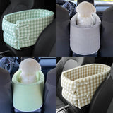 HULIANFU Portable Pet Dog Car Seat Central Control Nonslip Dog Carriers Safe Car Armrest Box Booster Kennel Bed For Small Cat Dog Travel