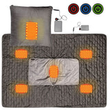 HULIANFU Winter Electric Blanket Thicker Body Warmer 150x105cm USB Electric Heating Shawl Washable Thermostat Electric Heating Blanket