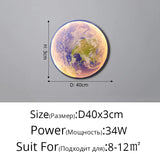HULIANFU Modern LED Wall Lamp Moon Indoor Lighting For Bedroom Living Hall Room HOME Decoration Fixture Lights decorate Lusters Lamps