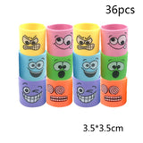 HULIANFU Rainbow Magic Spring, 10Pcs Colorful Rainbow Neon Plastic Spring Toys, Party Supplies Boys Girls Easter, Halloween Gift Toys