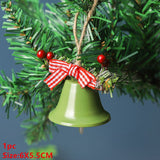 HULIANFU  Christmas Hand Bell Bauble Jingle Bells Gold School Handbell Restaurant Supplies Xmas Noel New Year 2023 Adornos De Navidad