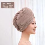 HULIANFU Microfiber Towel Hair Towel Bath Towels For Adults Women Home Embroidered Daisy Animal Coral Velvet Shower Cap Dry Hair Cap 1pc