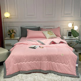 HULIANFU NEW Blanket Soft Premium Cotton Quilt Blanket Queen King Size Air Conditioning Quilt