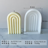 HULIANFU U-shaped Rainbow Bridge Diy Candle Silicone Mold Creative Arched Door N-Shaped Candle Mold Aromatherapy Gypsum Resin Mould