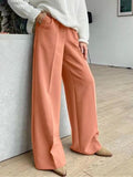 Women's Pants Female Clothing Streetwear Women High Waist Drape Premium Loose Wide Leg Pants Fashionable Temperament Wild