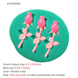 HULIANFU New Mini Flowers Series Silicone Mold DIY Handmade Fondant Cake Baking Chocolate Sugar Cake Tool Resin Polymer Clay Making Mould