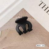 HULIANFU Sweet Solid Color Hair Clip for Women Girls Hair Claw Chic Barrettes Claw Crab Hairpins Styling Fashion Spring Hair Accessories