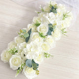 HULIANFU Luxury Wedding Road Cited Flowers Rose Peony Hydrangea Mix DIY Arched Door Flower Row Window T Station Wedding Decoration