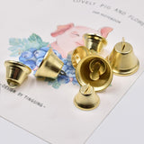 HULIANFU  50Pcs Gold Metal Bells Christmas Jingle Bell Ornaments Xmas Tree Decoration DIY Handmade Crafts Wedding Christmas Decor