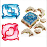 HULIANFU Lunch DIY Sandwiches Cutter Mould Food Cutting Die Bread Biscuits Mold Children Baking Tools