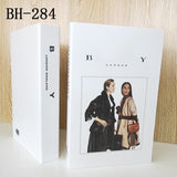 HULIANFU Ins Fashion Fake Books for Decoration Home Decor Coffee Table Book Simulation Prop Book Model Hotel Room Unopenable Box Book