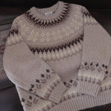 hulianfu Vintage Sweater Women Winter Raglan Sleeve Loose Christmas Sweater Pullovers Warm Knitted Jumper