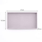 HULIANFU Velvet Jewelry Display Tray Case Hot Sales Stackable Exquisite Jewellery Holder Portable Ring Earrings Necklace Organizer Box