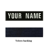 HULIANFU National Flag 10X2.5cm Embroidery Custom Name Text Patch Stripes Badge Iron On Or Sew On Or Velcros Patches For