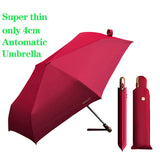 HULIANFU Super Thin Women Automatic Umbrella For Raining Ultralight High Quality UV Umbrella Girls  Portable Folding Umbrellas Parasol