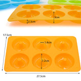 HULIANFU Silicone Donut Mold Baking Pan Non-Stick Baking Pastry Chocolate Cake Dessert DIY Decoration Tools Bagels Muffins Donuts Maker