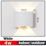 HULIANFU Led Wall Lamp Interior Wall Light IP65 Waterproof Led Lamp Wall Decor For Living Room Bedroom Garden Outdoor Lighting AC86-265