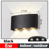 HULIANFU Led Wall Lamp Interior Wall Light IP65 Waterproof Led Lamp Wall Decor For Living Room Bedroom Garden Outdoor Lighting AC86-265