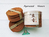 HULIANFU T 48pcs/box Natural Coil Incense Aromatherapy Fragrance Indoors Indian Buddhist Sandalwood Incense Without Censer