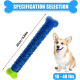 HULIANFU Puppy Brush Dog Toothbrush Chew Toy Stick Cleaning Massager Pet Teeth Cleaning Toys Multifunctional Silicone Doggy Dental Care